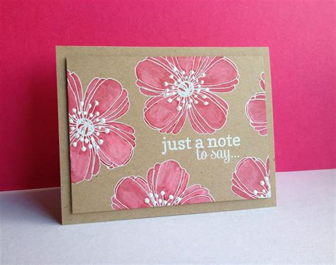 Flowers Of Paint And Ink With A New Technique Cool Cards Diy Cards