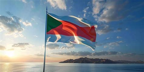 Premium Photo | Photo of Omani Flag on White Background