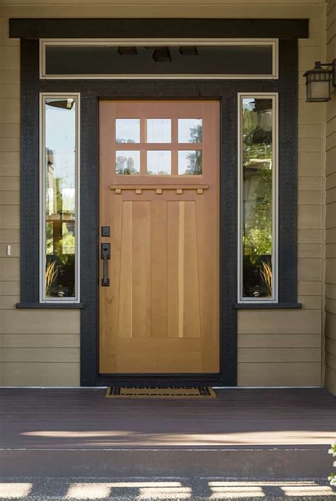 12 Attractive Front Door Colors For A Tan Or Beige House Homenish Front Door Colors Brown