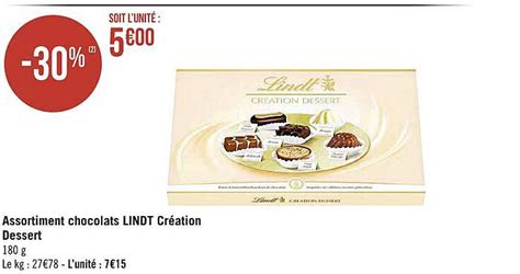 Promo Assortiment Chocolat Lindt Création Dessert chez