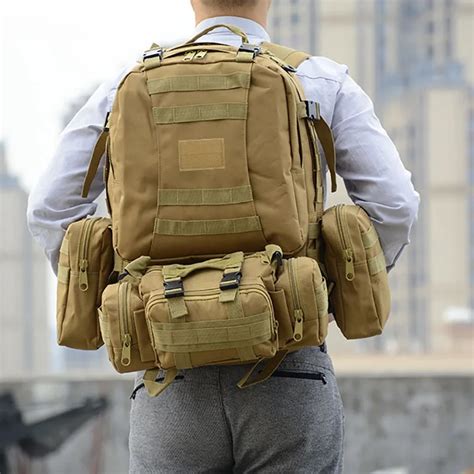 Mochila T Ctica De Gran Capacidad Para Hombre Morral Militar De L