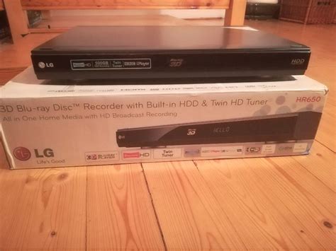 3D Blu Ray DiscTM Recorder With Built In HDD And Twin HD Tuner HR 650