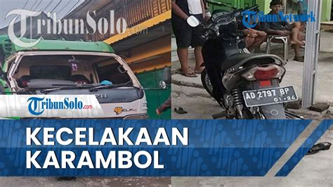 Kronologi Kecelakaan Karambol Di Jalan Solo Sragen Yang Libatkan 5