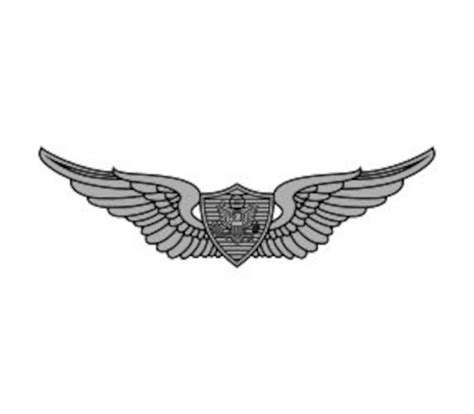 Us Army Basic Aviation Badge Vector Files Dxf Eps Svg Ai Crv Etsy