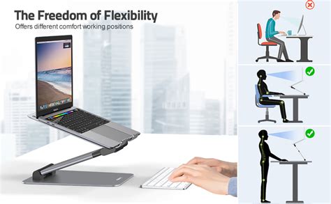 NULAXY Laptop Stand Ergonomic Sit To Stand Laptop Holder Convertor