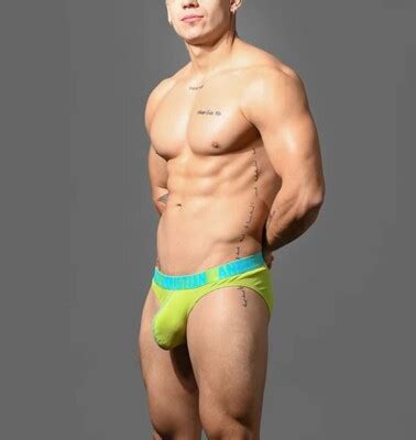 New Men S Sexy Andrew Christian Almost Naked Happy Brief W Contoured Pouch Gay EBay