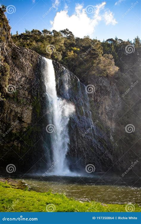 Spring Day Hunua Falls Near Auckland New Zealand Stock Photo Image