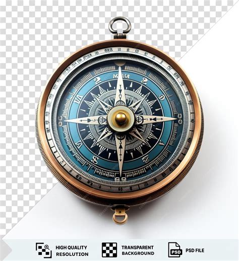 Awesome Realistic Photographic Sailors Compass On A Transparent