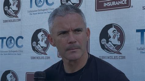 FSU Football Head Coach Mike Norvell Wants Discipline From Team Ahead ...