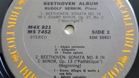 1970 Rel Beethoven Piano Sonata Pathetique No 8 Op 13 Full Ver