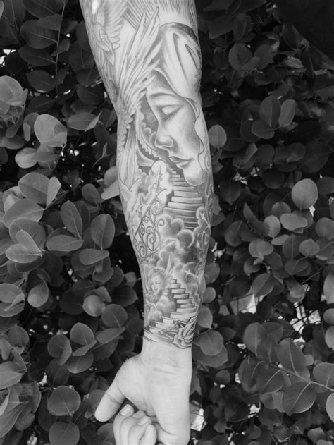 Stairway to Heaven tattoo | Stairway to heaven tattoo, Sleeve tattoos, Heaven tattoos