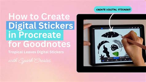 How To Make Digital Stickers In Procreate For Goodnotes Digital Planner