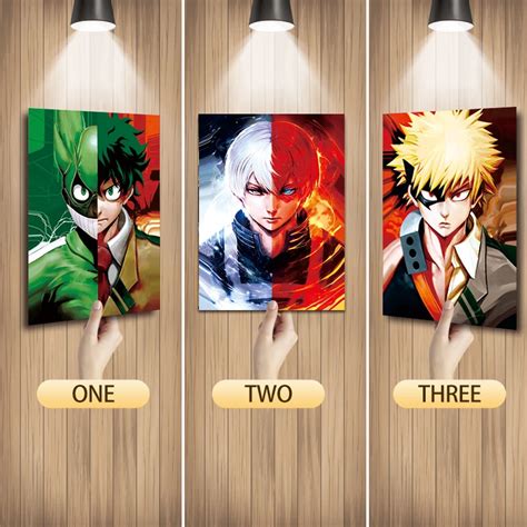 My Hero Academia D Posters Izuku Katsuki Shoto Todoroki Anime D