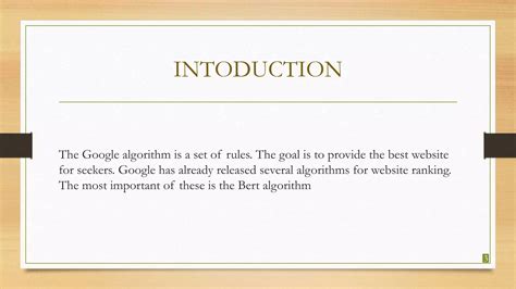 Bert Algorithm PPT