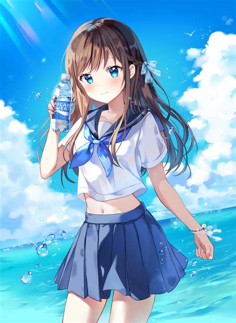 Anime girl in sailor uniform [Original] : r/awwnime