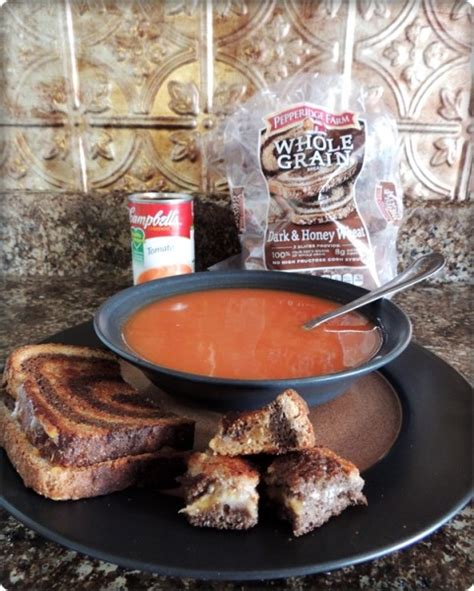 Address Your Heart With Campbells Tomato Soup And Grilled Cheese Croutons