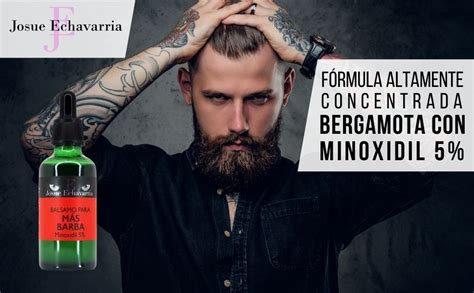 Loción para Barba y Cabello Minoxidil 5 enriquecido con Bergamota