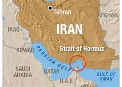 Strait Of Hormuz On World Map