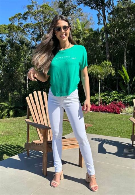 Cal A Jeans Collor Jheny Feminina Cosh Branco Cosh Jeans