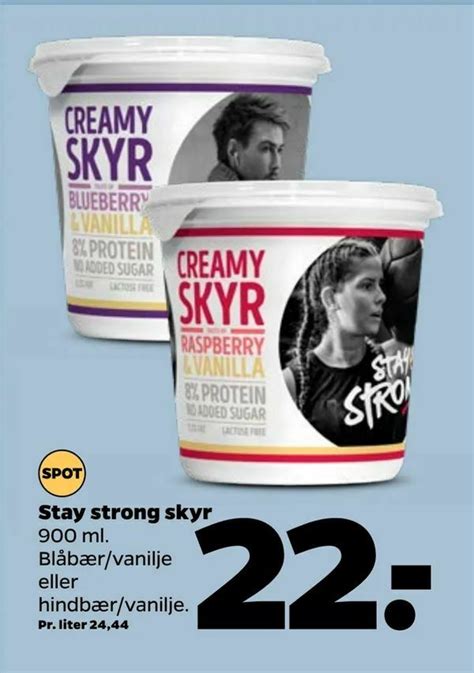 Stay Strong Skyr Tilbud Hos Netto