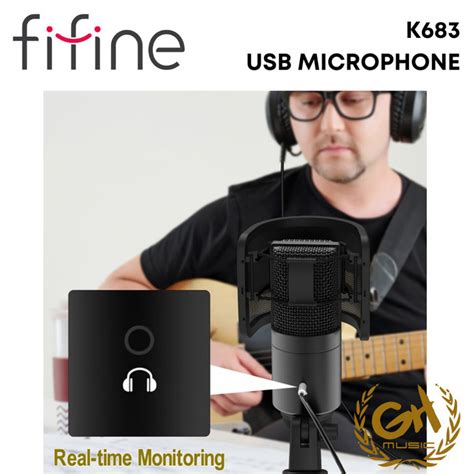 Jual Fifine K B Usb Microphone With Type A Type C Connectors