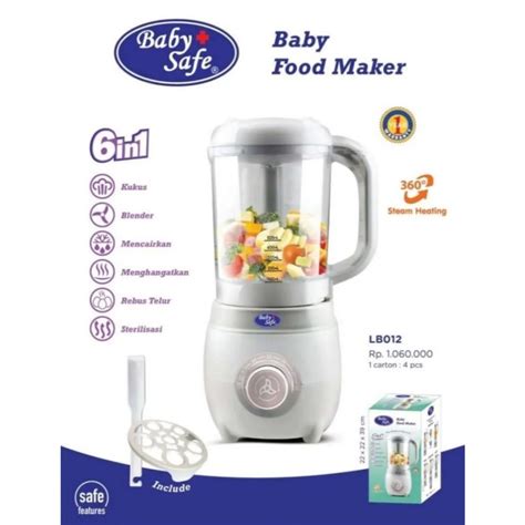 jual baby safe baby food maker    lb  lb processor steamer