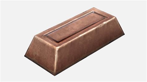 Copper Ingot - 3D Model by Dereza