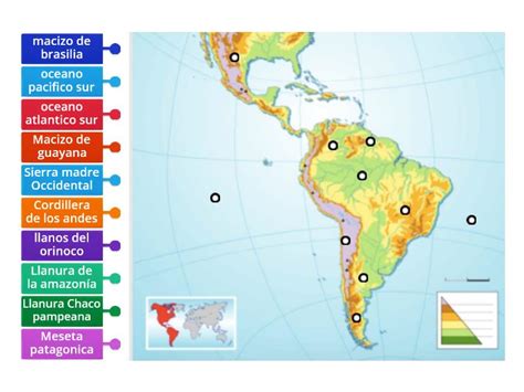 America Latina Diagrama Con Etiquetas