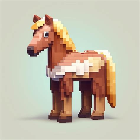 Creando Un Lindo Personaje De Caballo En Minecraft Usando Pixel Art