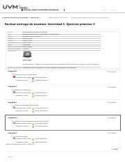 Revisar Entrega De Examen Actividad Ejercicio Pr Ctico Pdf