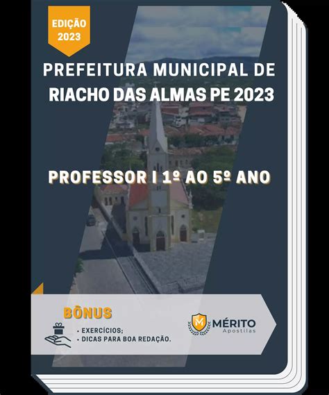 Apostila Professor I 1º Ao 5º Ano Prefeitura de Riacho das Almas PE