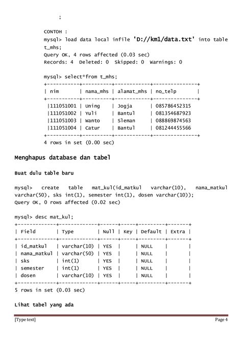 Materi My Sql Part 1 PDF