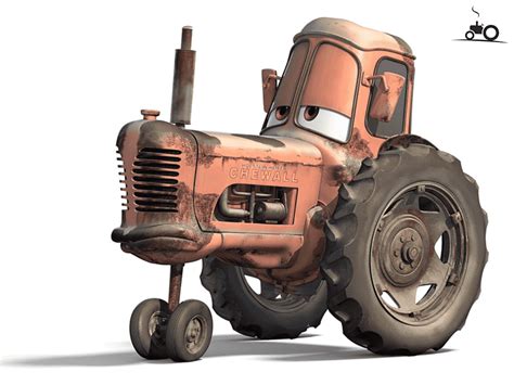 Ilustração de personagem da Disney Pixar Cars trator de gado Cars