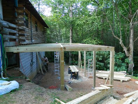 Lises Log Cabin Life Deck Building Day 3