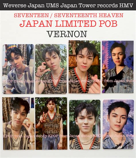 VERNON SEVENTEEN SEVENTEENTH HEAVEN JAPAN POB Photocard CARAT Weverse