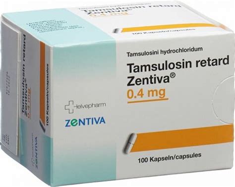 Tamsulosin Retard Zentiva Retard Kapseln 0 4mg 100 Stück in der Adler