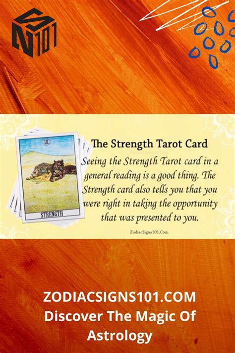 The Strength Tarot Card Meanings And Symbolism ZodiacSigns101