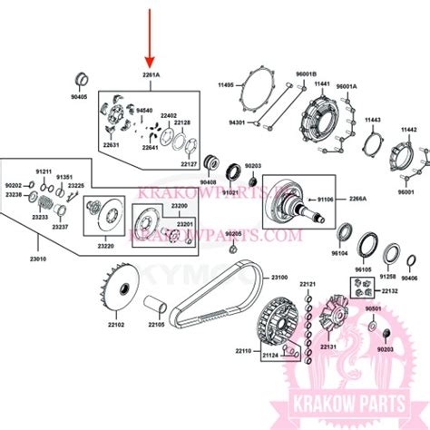 CLUTCH ASSY PRIMARY Kymco MXU 700 UXV 700 Original 2261A LKM5 E00