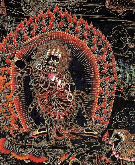 Mahakala Tibetan Thangka Painting | Thangka, Buddhist iconography ...
