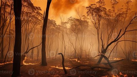 The Devastating Impact of Forest Fires. Generative AI 23123228 Stock ...