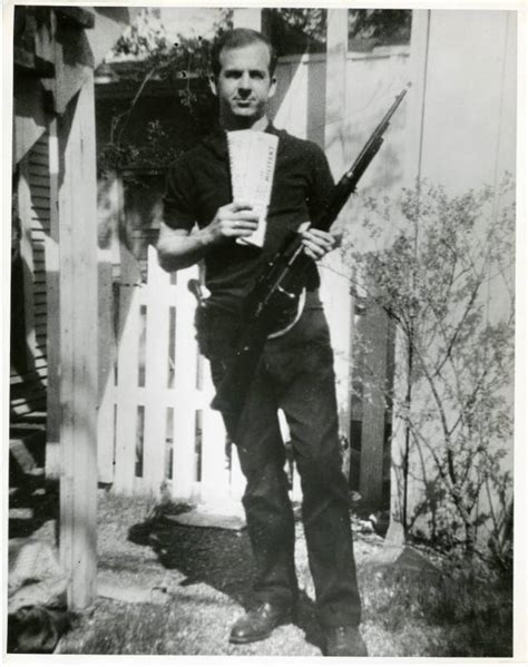 Photograph Of Lee Harvey Oswald Holding A Rifle The Sixth Floor