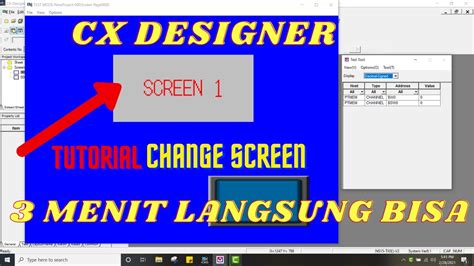 Belajar Hmi Omron Dengan Cx Designer Change Screen Cx Designer