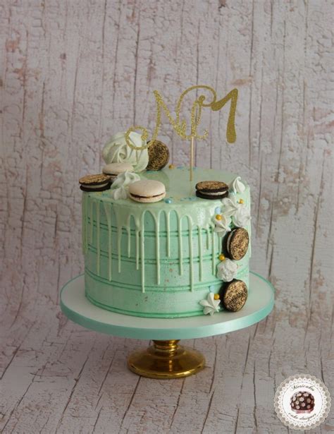 Mint And Gold Drip Cake Tortas De Goteo Tortas De Cumplea Os Verdes