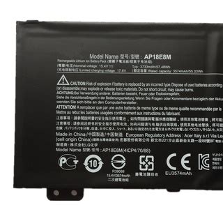 15 4V 57 48WH Genuine Laptop Original Battery AP18E7M AP18E8M For Acer