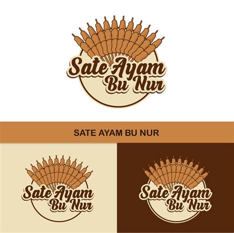 Jasa Desain Logo Sate Ayam Untuk Bu Nur