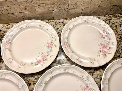 Pfaltzgraff Tea Rose Dinner Plates Set Of 7 Etsy