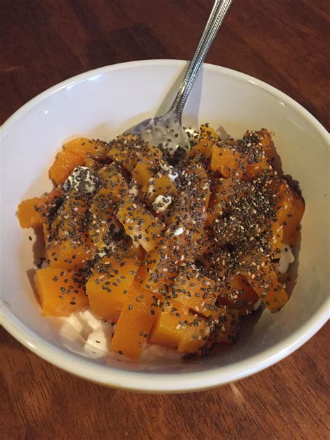 Roasted Butternut Squash Cottage Cheese And Chia Roasted Butternut