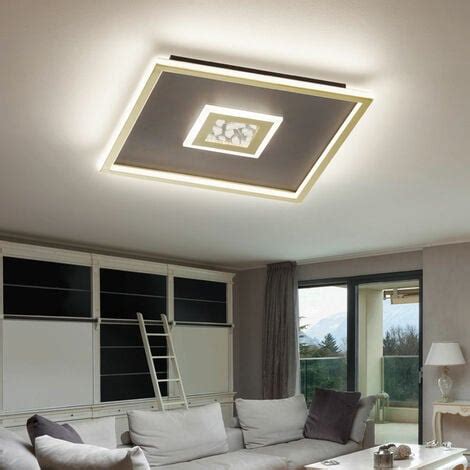 Plafonnier LED Panneau De Plafond Plat Salon Couleur Rouille Plafonnier