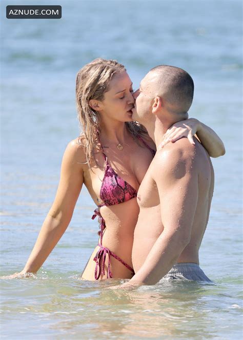 Jessika Power Shows Off Her Bikini Body With Boyfriend And His Son At Tallebudgera Creek On The