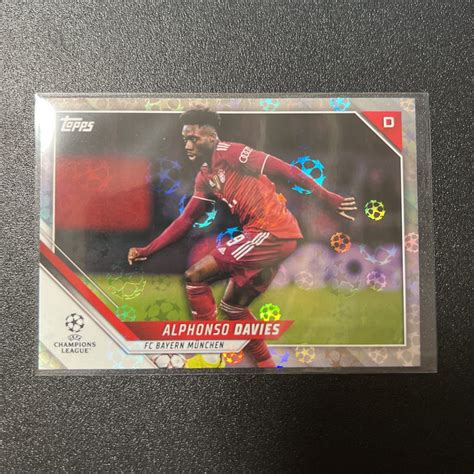 Alphonso Davies Topps Uefa Champions League Starball Foil